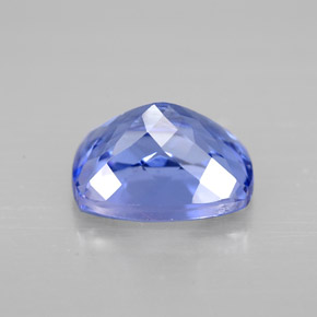 Tanzanita azul natural 1,78ct, almofada cortada, VVS-VS