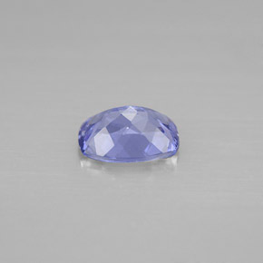 Tanzanita violeta natural 0,84ct, almofada cortada, VVS-VS