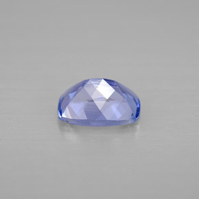 Tanzanita azul natural 0,95ct, almofada cortada, VVS-VS