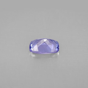 Tanzanita violeta natural 0,85ct, almofada cortada, VVS-VS