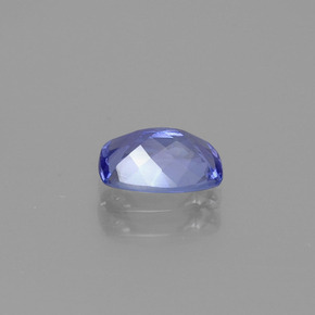 Tanzanita violeta natural 0,86ct, almofada cortada, VVS-VS