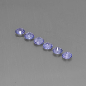 Pedras preciosas de tanzanita violeta natural de  ct, corte redondo, VVS-VS