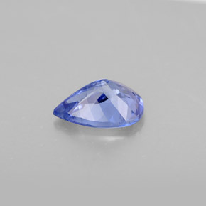 Tanzanita violeta natural 1,07ct, formato de pêra, VS