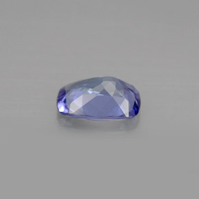Tanzanita violeta natural 0,86ct, almofada cortada, VVS-VS