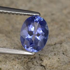 Tanzanita azul natural 1,42ct, corte oval, VS