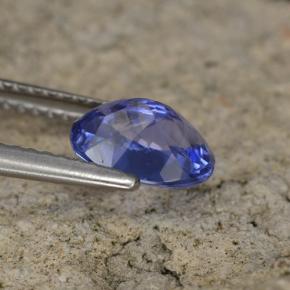 Tanzanita azul natural 1,42ct, corte oval, VS