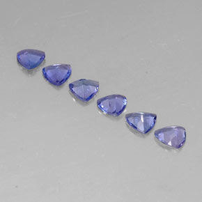 Pedras preciosas de tanzanita azul natural de  ct, trillion, VVS-VS