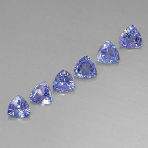 Pedras preciosas de tanzanita azul natural de  ct, trillion, VVS-VS