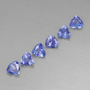 Pedras preciosas de tanzanita azul natural de  ct, trillion, VVS-VS