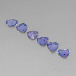 Pedras preciosas de tanzanita azul natural de  ct, trillion, VVS-VS