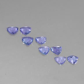Pedras preciosas de tanzanita azul natural de  ct, trillion, VVS-VS