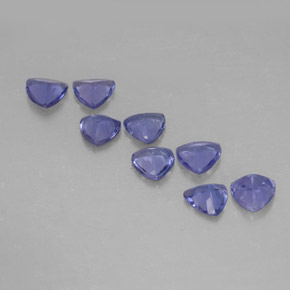 Pedras preciosas de tanzanita azul natural de  ct, trillion, VVS-VS