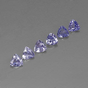 Pedras preciosas de tanzanita azul natural de  ct, trillion, VVS-VS