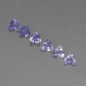 Pedras preciosas de tanzanita azul natural de  ct, trillion, VVS-VS