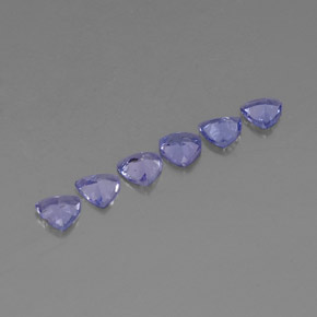 Pedras preciosas de tanzanita azul natural de  ct, trillion, VVS-VS