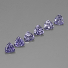 Pedras preciosas de tanzanita azul natural de  ct, trillion, VVS-VS