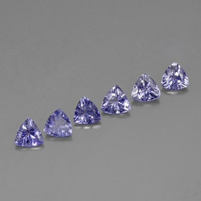 Pedras preciosas de tanzanita azul natural de  ct, trillion, VVS-VS