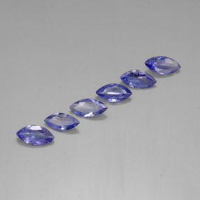 Pedras preciosas de Tanzanita Violeta Azul natural de 1.86 ct, Marquesa, VVS-VS