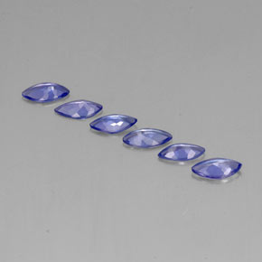 Pedras preciosas de Tanzanita Violeta Azul natural de 1.86 ct, Marquesa, VVS-VS