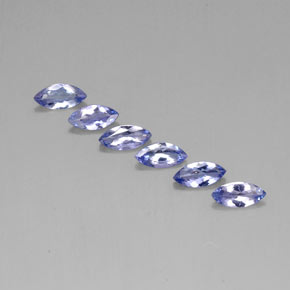 Pedras preciosas de Tanzanita Intense Blue  natural de 1.72 ct, Marquesa, VVS-VS