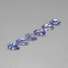Pedras preciosas de tanzanita azul natural de 1,82 ct, marquise, VVS-VS