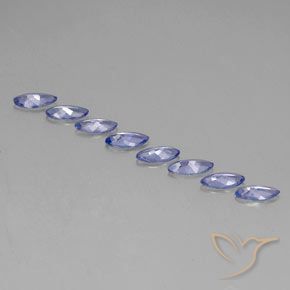 Pedras preciosas de tanzanita azul natural de 2,31 ct, marquise, VVS-VS