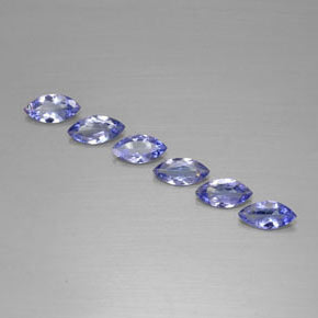Pedras preciosas de tanzanita azul natural de 1,77 ct, marquise, VVS-VS