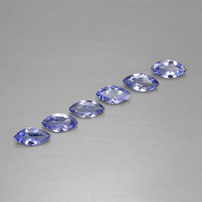 Pedras preciosas de tanzanita azul natural de 1,77 ct, marquise, VVS-VS