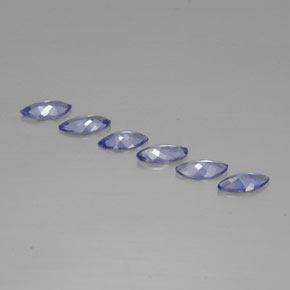 Pedras preciosas de tanzanita azul natural de 1,77 ct, marquise, VVS-VS