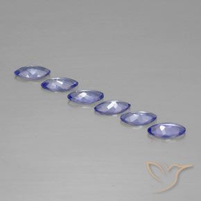 Pedras preciosas de Tanzanita Azul marinho médio natural de 2.10 ct, Marquesa, VVS-VS