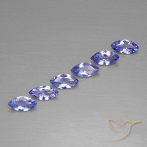 Pedras preciosas de Tanzanita Violeta Azul natural de 2.03 ct, Marquesa, VVS-VS