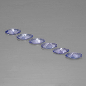 Pedras preciosas de tanzanita azul natural de 1,82 ct, marquise, VVS-VS