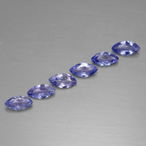 Pedras preciosas de tanzanita azul natural de  ct, marquise, VVS-VS