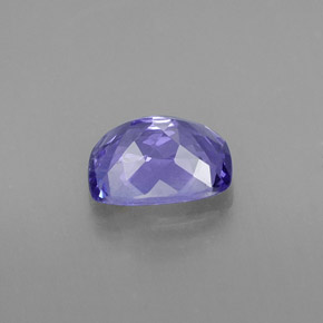 Tanzanita azul natural 0,99ct, almofada cortada, VS-SI
