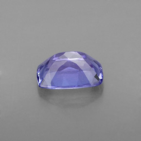 Tanzanita azul natural 1,20ct, almofada cortada, VVS