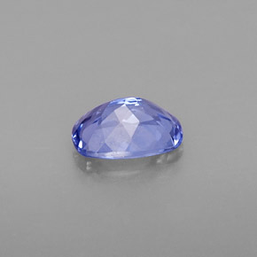 Tanzanita azul natural 0,81ct, almofada cortada, VVS