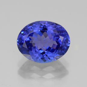 Tanzanita azul natural 3,24ct, corte oval, VVS