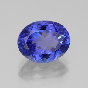 Tanzanita azul natural 3,24ct, corte oval, VVS