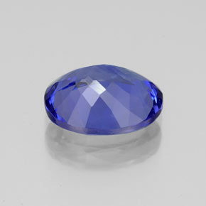 Tanzanita azul natural 2,84ct, corte oval, IF