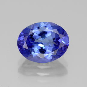 Tanzanita azul natural 2,80ct, corte oval, VVS