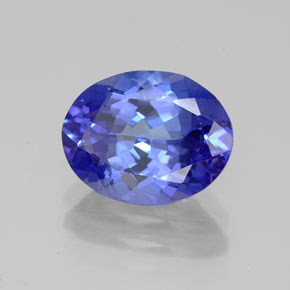 Tanzanita azul natural 2,80ct, corte oval, VVS