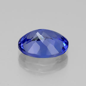 Tanzanita azul natural 2,80ct, corte oval, VVS