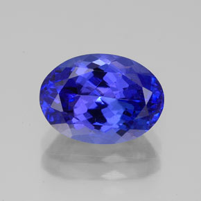 Tanzanita azul natural 3,33ct, corte oval, VVS