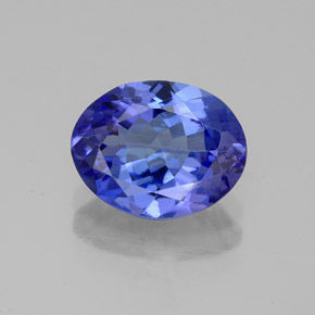 Tanzanita azul natural 2,38ct, corte oval, VVS-VS