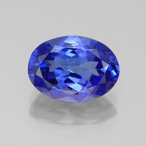 Tanzanita azul natural 3,15ct, corte oval, VVS