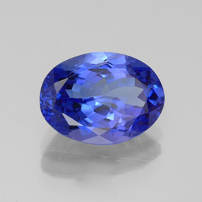 Tanzanita azul natural 3,15ct, corte oval, VVS