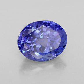 Tanzanita azul natural 3,13ct, corte oval, VVS