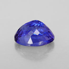 Tanzanita azul natural 3,40ct, corte oval, VVS