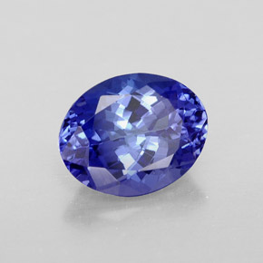 Tanzanita azul natural 2,61ct, corte oval, VVS