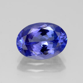 Tanzanita azul natural 2,99ct, corte oval, IF